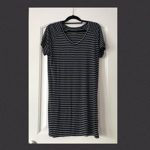 Stripped T-Shirt Dress